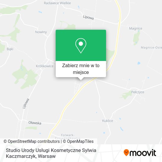 Mapa Studio Urody Usługi Kosmetyczne Sylwia Kaczmarczyk