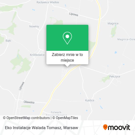 Mapa Eko Instalacje Walada Tomasz