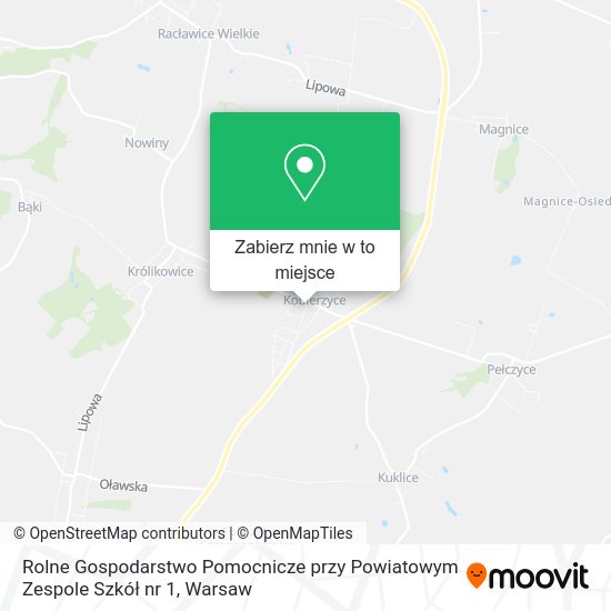 Mapa Rolne Gospodarstwo Pomocnicze przy Powiatowym Zespole Szkół nr 1