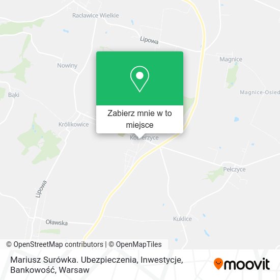 Mapa Mariusz Surówka. Ubezpieczenia, Inwestycje, Bankowość