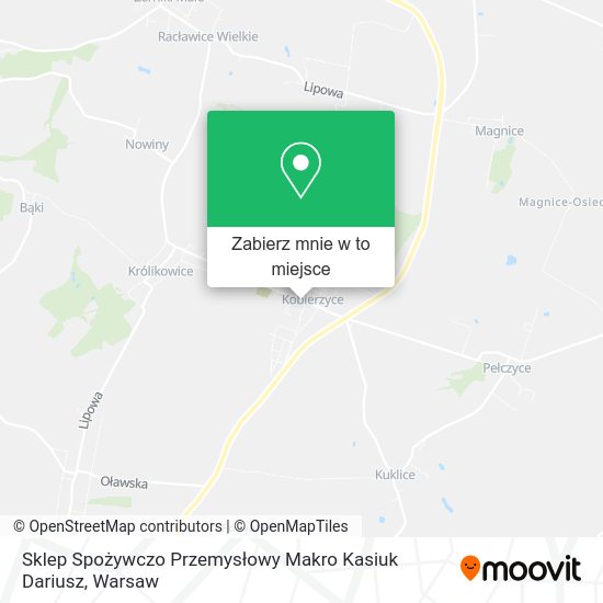 Mapa Sklep Spożywczo Przemysłowy Makro Kasiuk Dariusz