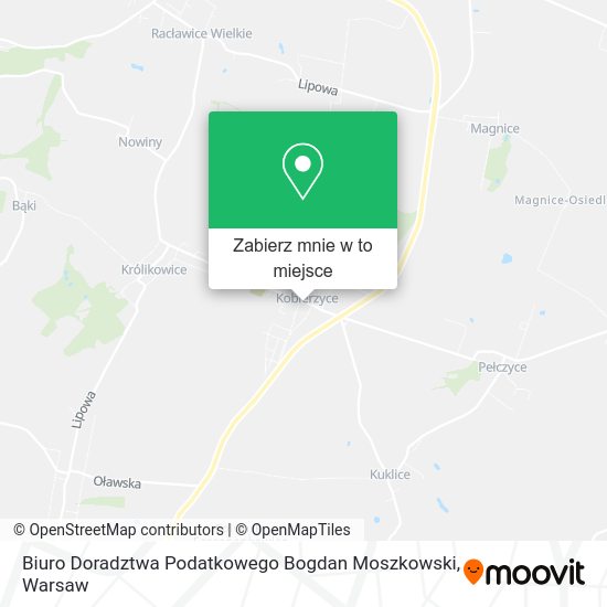 Mapa Biuro Doradztwa Podatkowego Bogdan Moszkowski