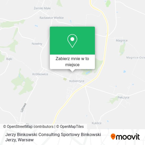 Mapa Jerzy Binkowski Consulting Sportowy Binkowski Jerzy