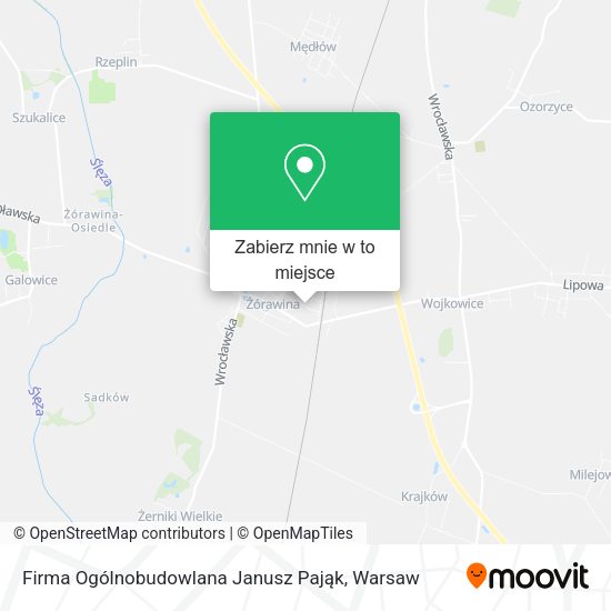 Mapa Firma Ogólnobudowlana Janusz Pająk