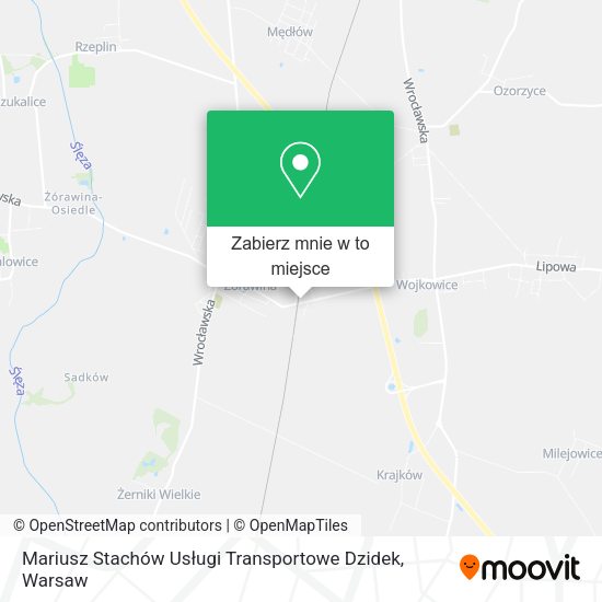 Mapa Mariusz Stachów Usługi Transportowe Dzidek