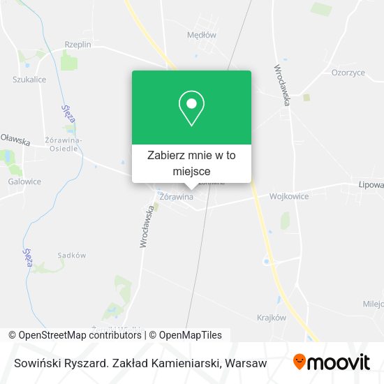 Mapa Sowiński Ryszard. Zakład Kamieniarski