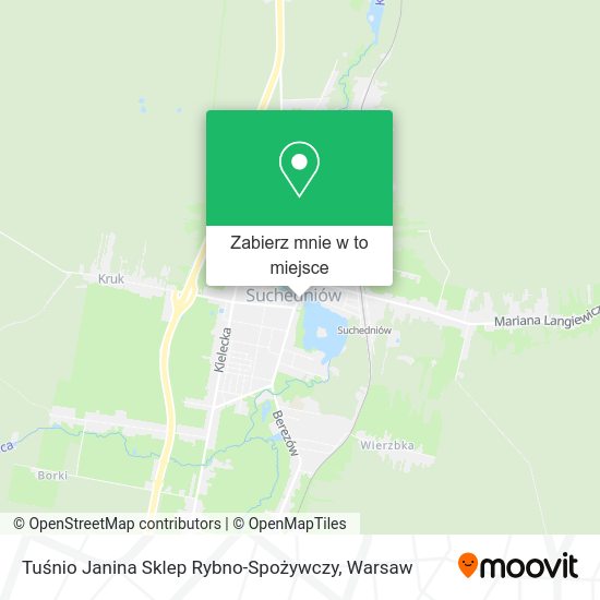 Mapa Tuśnio Janina Sklep Rybno-Spożywczy