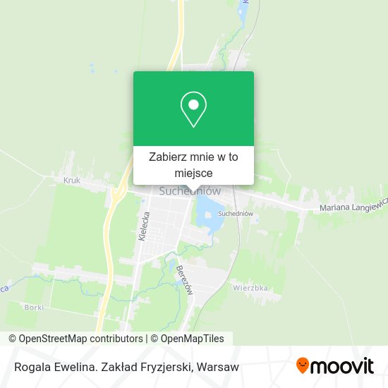 Mapa Rogala Ewelina. Zakład Fryzjerski