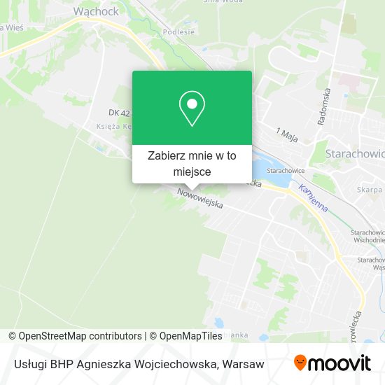 Mapa Usługi BHP Agnieszka Wojciechowska