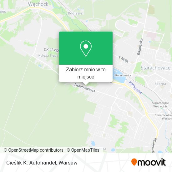 Mapa Cieślik K. Autohandel