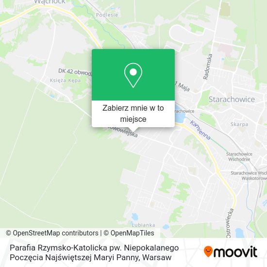 Mapa Parafia Rzymsko-Katolicka pw. Niepokalanego Poczęcia Najświętszej Maryi Panny