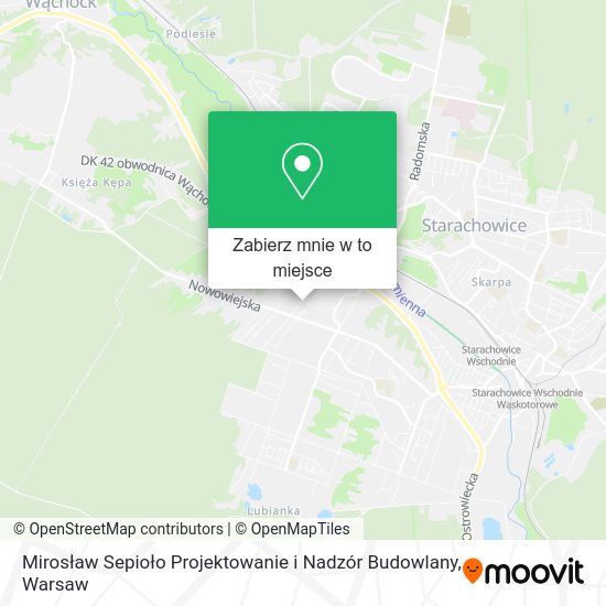 Mapa Mirosław Sepioło Projektowanie i Nadzór Budowlany