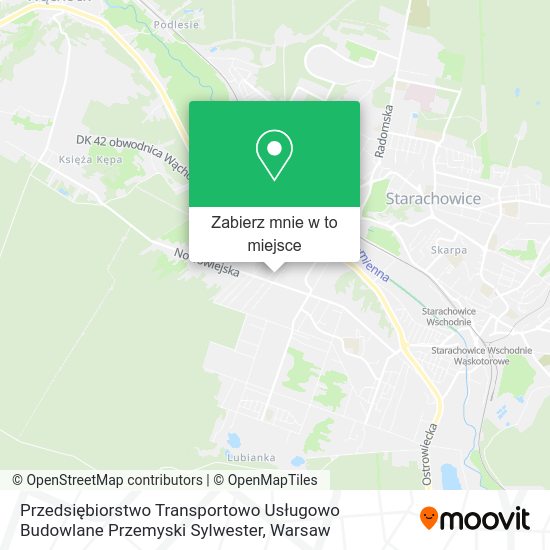 Mapa Przedsiębiorstwo Transportowo Usługowo Budowlane Przemyski Sylwester