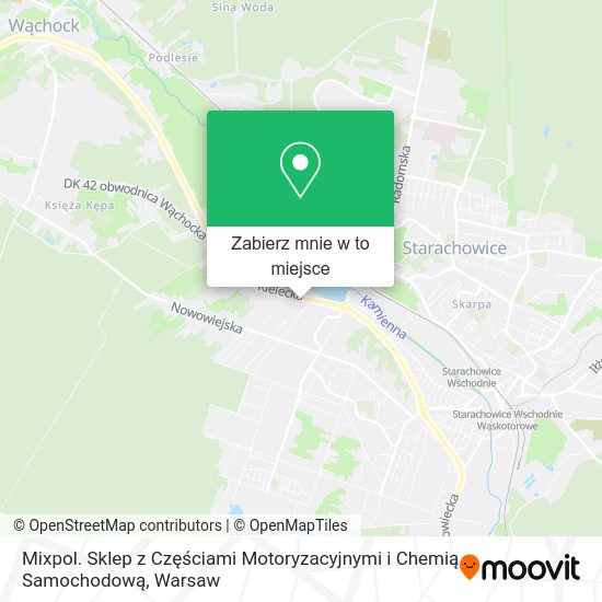 Mapa Mixpol. Sklep z Częściami Motoryzacyjnymi i Chemią Samochodową