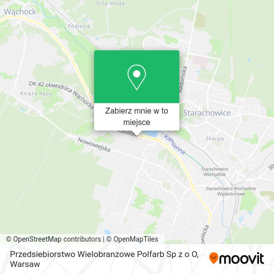 Mapa Przedsiebiorstwo Wielobranzowe Polfarb Sp z o O