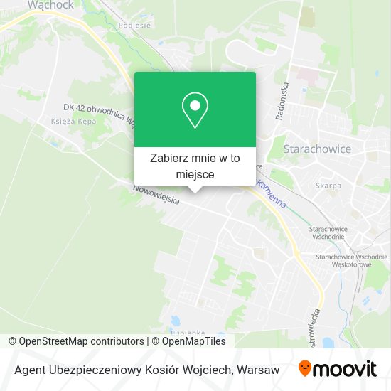 Mapa Agent Ubezpieczeniowy Kosiór Wojciech