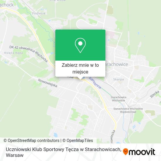 Mapa Uczniowski Klub Sportowy Tęcza w Starachowicach