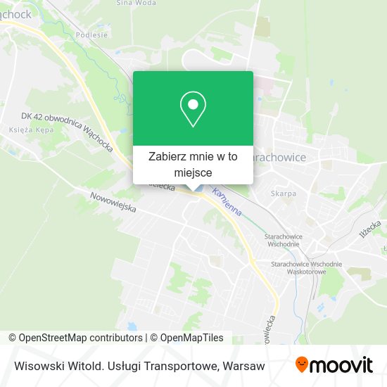 Mapa Wisowski Witold. Usługi Transportowe