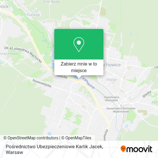 Mapa Pośrednictwo Ubezpieczeniowe Karlik Jacek