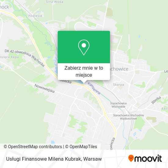 Mapa Usługi Finansowe Milena Kubrak