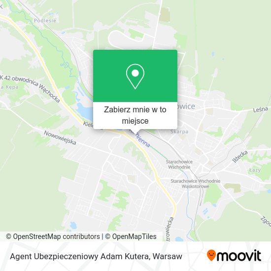 Mapa Agent Ubezpieczeniowy Adam Kutera