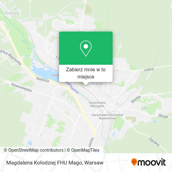 Mapa Magdalena Kołodziej FHU Mago