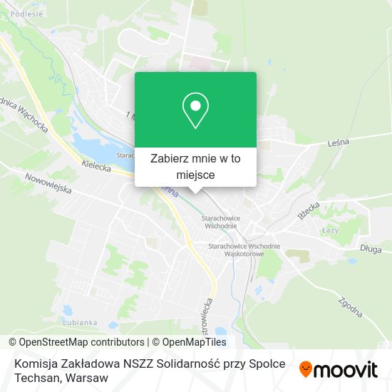 Mapa Komisja Zakładowa NSZZ Solidarność przy Spolce Techsan