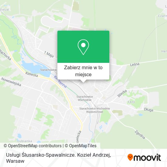 Mapa Usługi Ślusarsko-Spawalnicze. Kozieł Andrzej