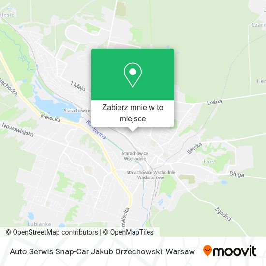 Mapa Auto Serwis Snap-Car Jakub Orzechowski