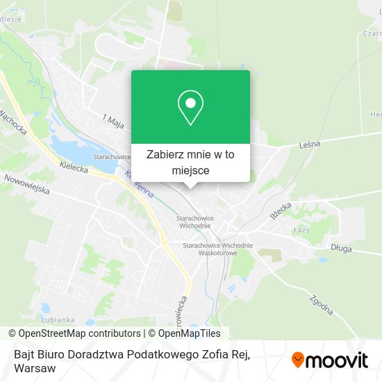 Mapa Bajt Biuro Doradztwa Podatkowego Zofia Rej