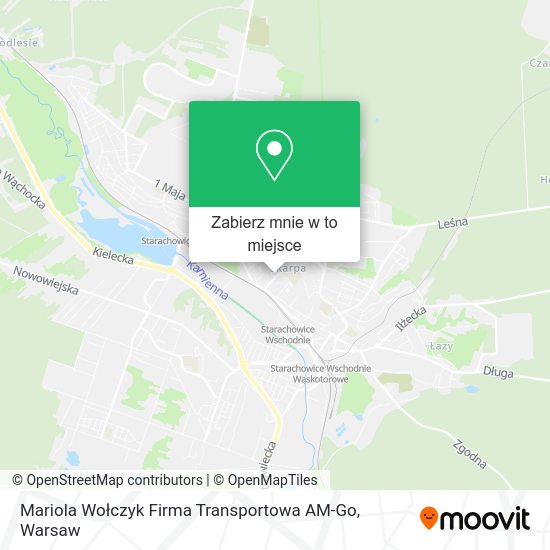 Mapa Mariola Wołczyk Firma Transportowa AM-Go