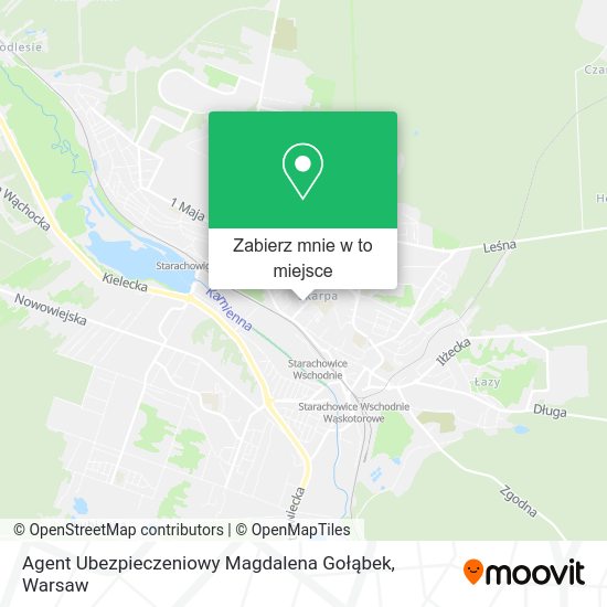 Mapa Agent Ubezpieczeniowy Magdalena Gołąbek