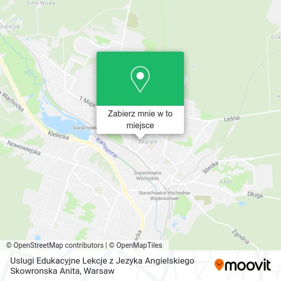 Mapa Uslugi Edukacyjne Lekcje z Jezyka Angielskiego Skowronska Anita