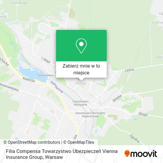 Mapa Filia Compensa Towarzystwo Ubezpieczeń Vienna Insurance Group