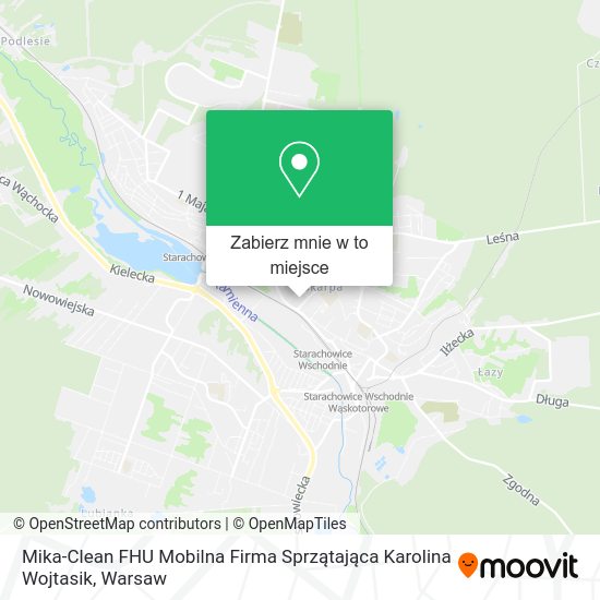 Mapa Mika-Clean FHU Mobilna Firma Sprzątająca Karolina Wojtasik