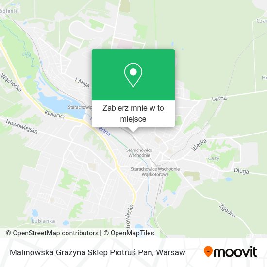 Mapa Malinowska Grażyna Sklep Piotruś Pan