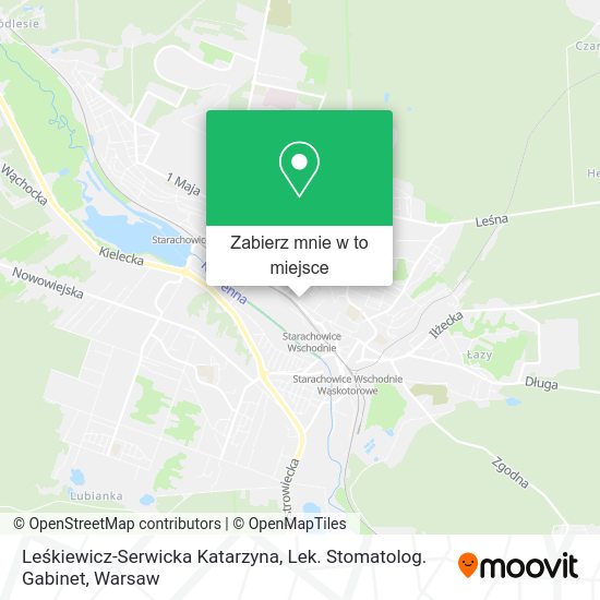 Mapa Leśkiewicz-Serwicka Katarzyna, Lek. Stomatolog. Gabinet