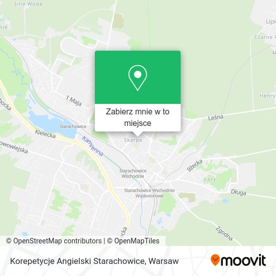 Mapa Korepetycje Angielski Starachowice