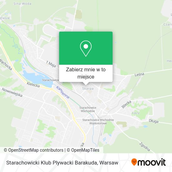 Mapa Starachowicki Klub Plywacki Barakuda