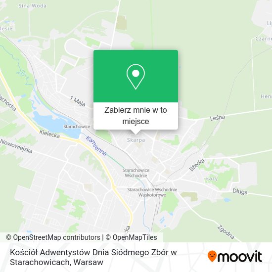 Mapa Kościół Adwentystów Dnia Siódmego Zbór w Starachowicach