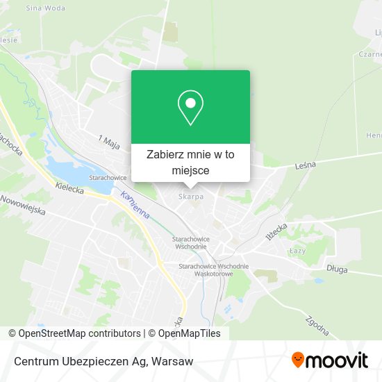 Mapa Centrum Ubezpieczen Ag