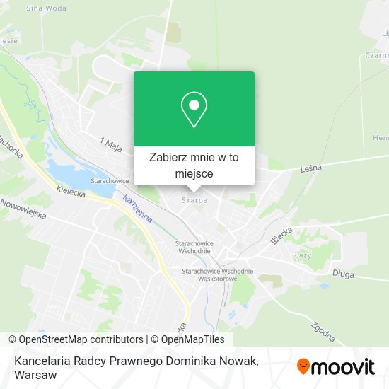 Mapa Kancelaria Radcy Prawnego Dominika Nowak