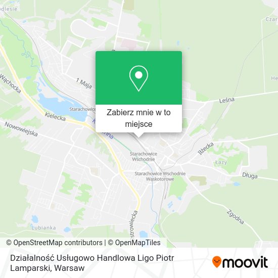 Mapa Działalność Usługowo Handlowa Ligo Piotr Lamparski