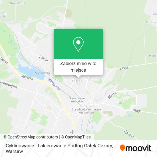 Mapa Cyklinowanie i Lakierowanie Podłóg Gałek Cezary