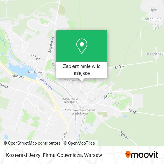 Mapa Kosterski Jerzy. Firma Obuwnicza