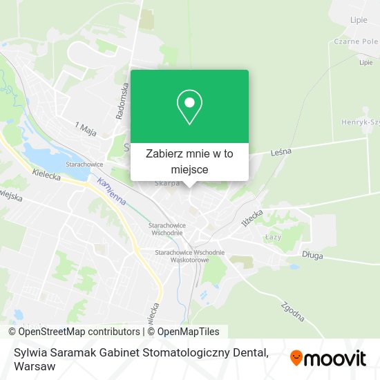 Mapa Sylwia Saramak Gabinet Stomatologiczny Dental