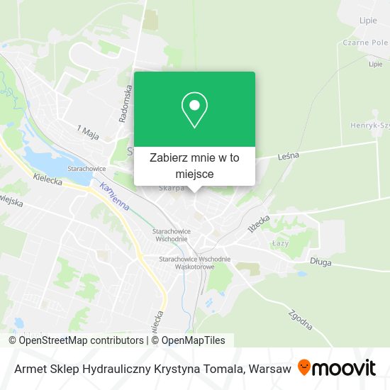 Mapa Armet Sklep Hydrauliczny Krystyna Tomala