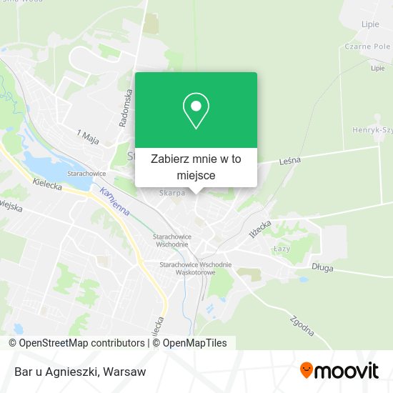 Mapa Bar u Agnieszki