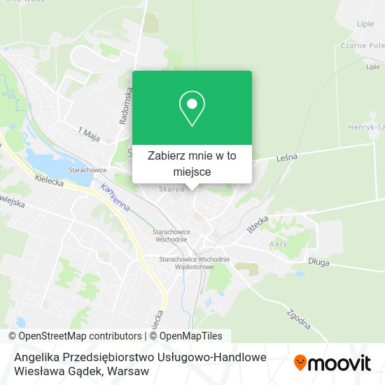 Mapa Angelika Przedsiębiorstwo Usługowo-Handlowe Wiesława Gądek