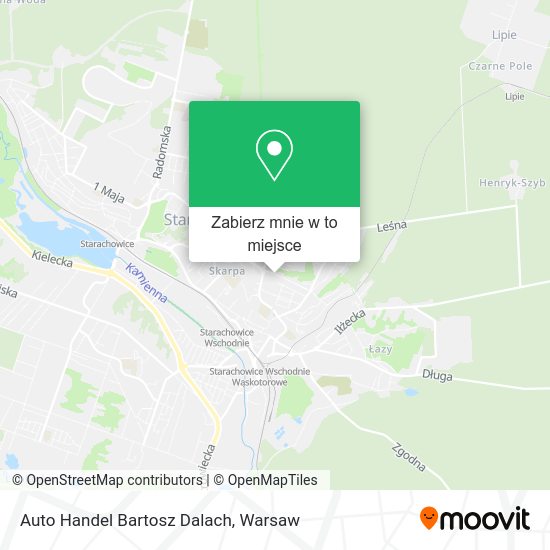 Mapa Auto Handel Bartosz Dalach